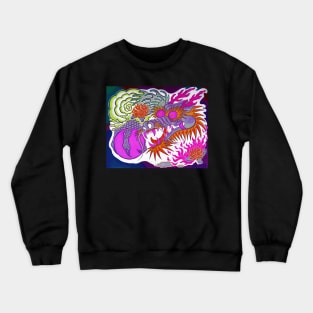 Neon Dragon With 4 Elements Variant 15 Crewneck Sweatshirt